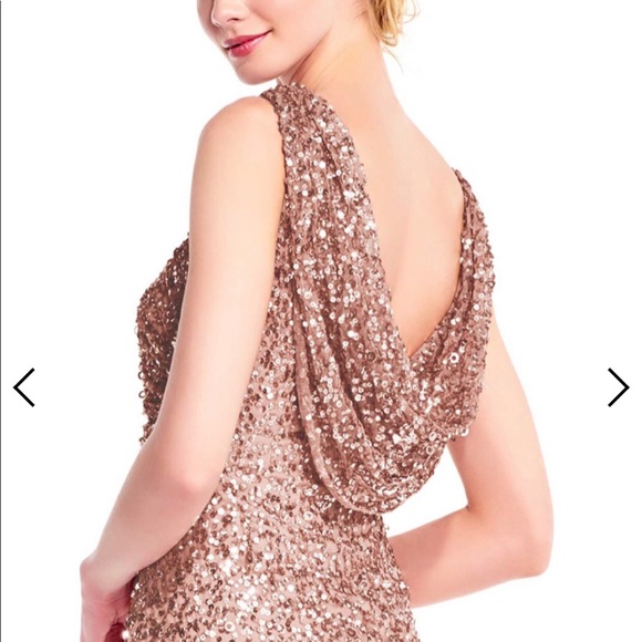 Silver woman’s formal dress size 16 - Picture 6 of 8